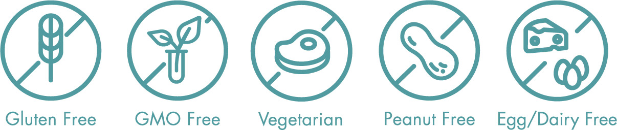 this product is gluten free, gmo free, vegetarian, peanut free
